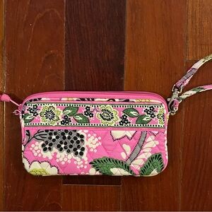 Vera Bradley Pink Floral Wristlet